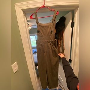 Olive Green Cider overalls.